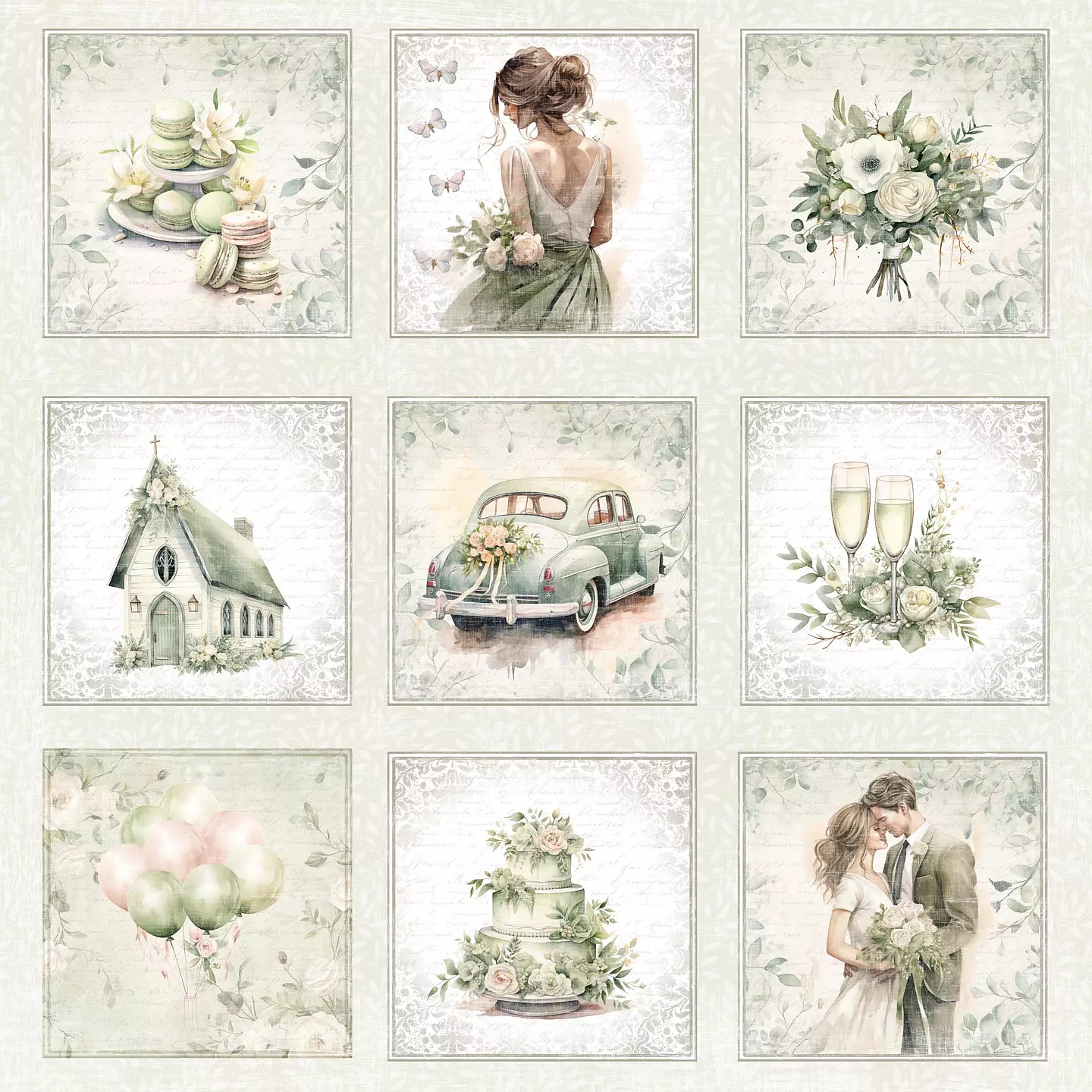 Reprint - Wedding Collection - Cards - 12x12 (30,5 x 30,5 cm)