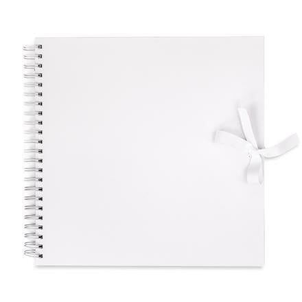 Papermania 8x8 inch Scrapbook white - scrapbooking album - hvitt- 40 sider.