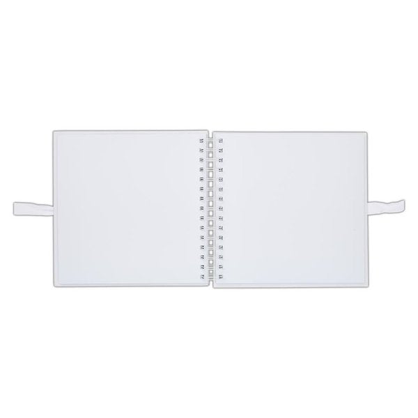Papermania 8x8 inch Scrapbook white - scrapbooking album - hvitt- 40 sider.