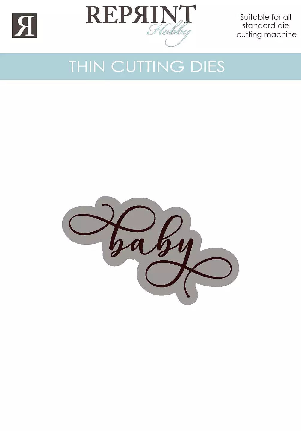 Reprint Tekst dies - Baby m/skygge RD049