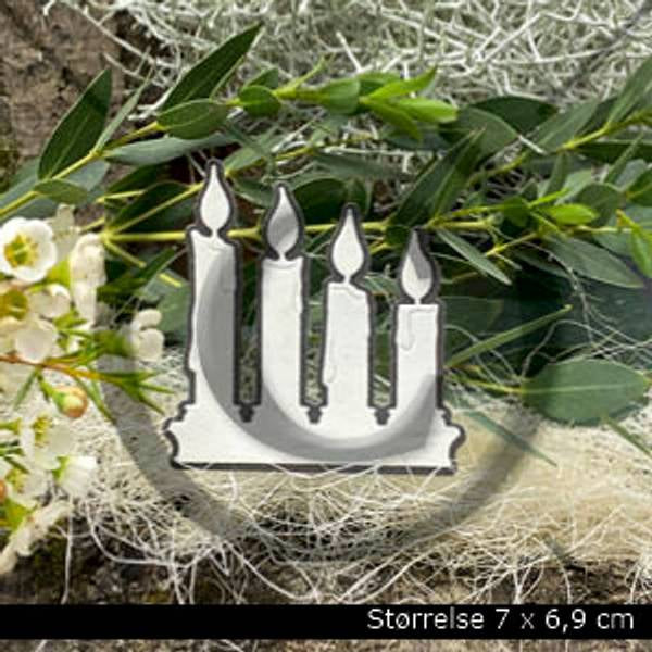 Papirdesign die - Adventslys -pd01120