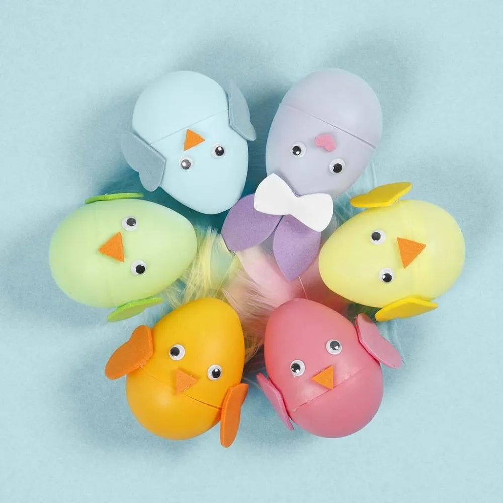 Egg 24 stk pastellfarget - H: 6cm - assortert farge ( delbar )