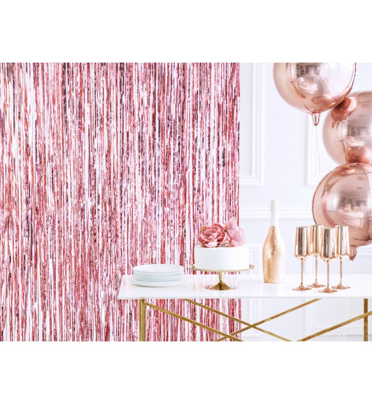 Glittergardin 90x 250cm 1stk pr pk