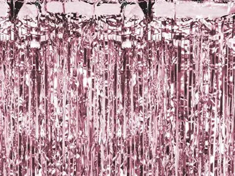 Glittergardin 90x 250cm 1stk pr pk