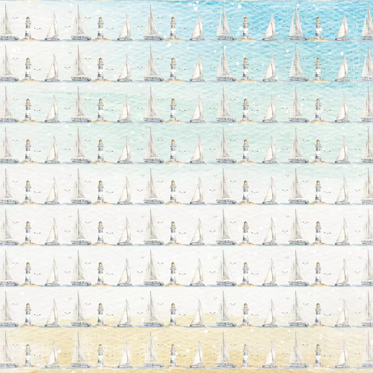 Reprint - Sea Side - Sailboats