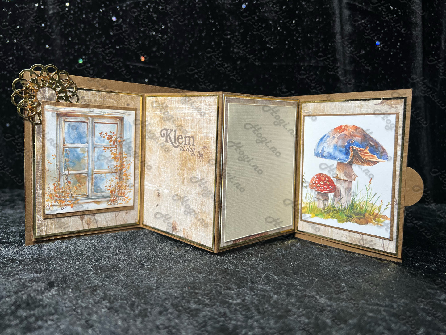 Hobbypakke/ hobbykit - Gøyalt kort med spennende effekt