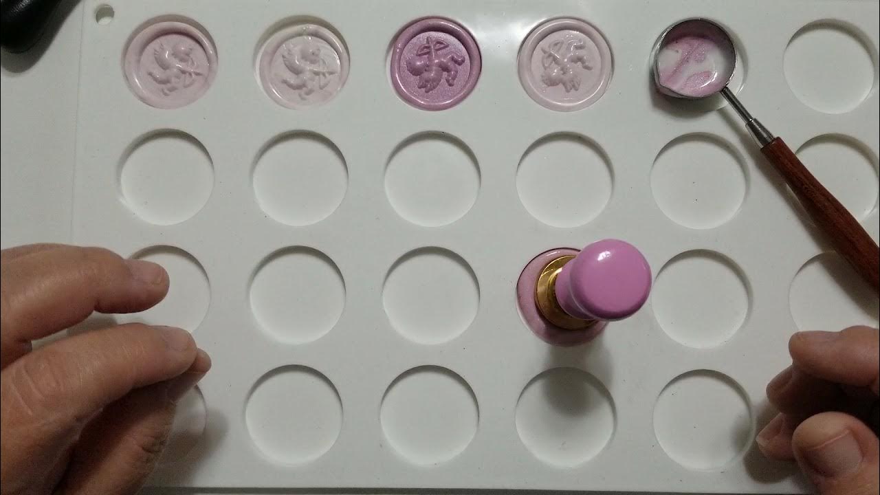 Wax stamp - mold - hvit - 24 på 1 plate