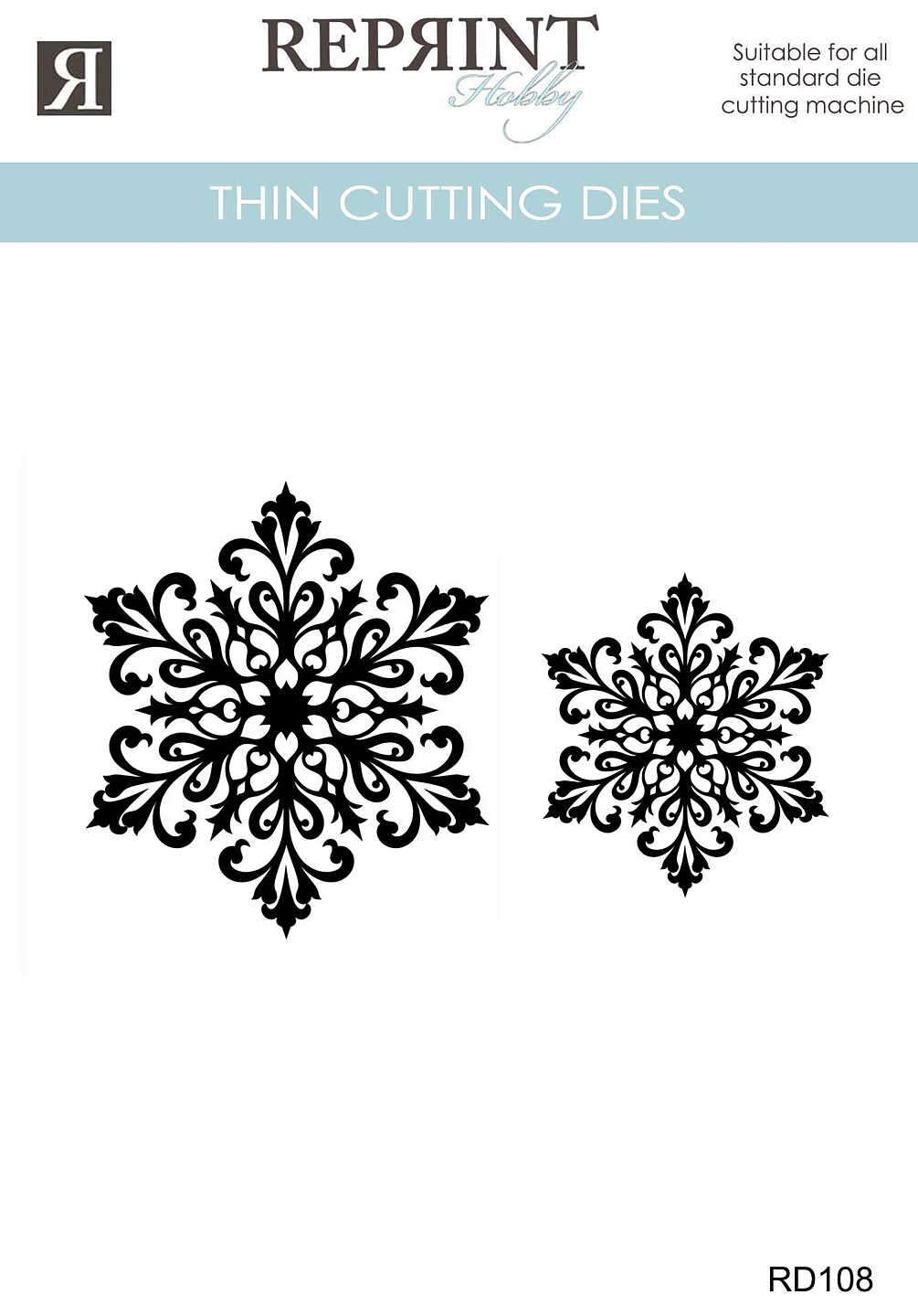 Forhåndsbestill nå! Kommer snart! Reprint - Dies - Cozy Christmas Snøfnugg 2 stk
