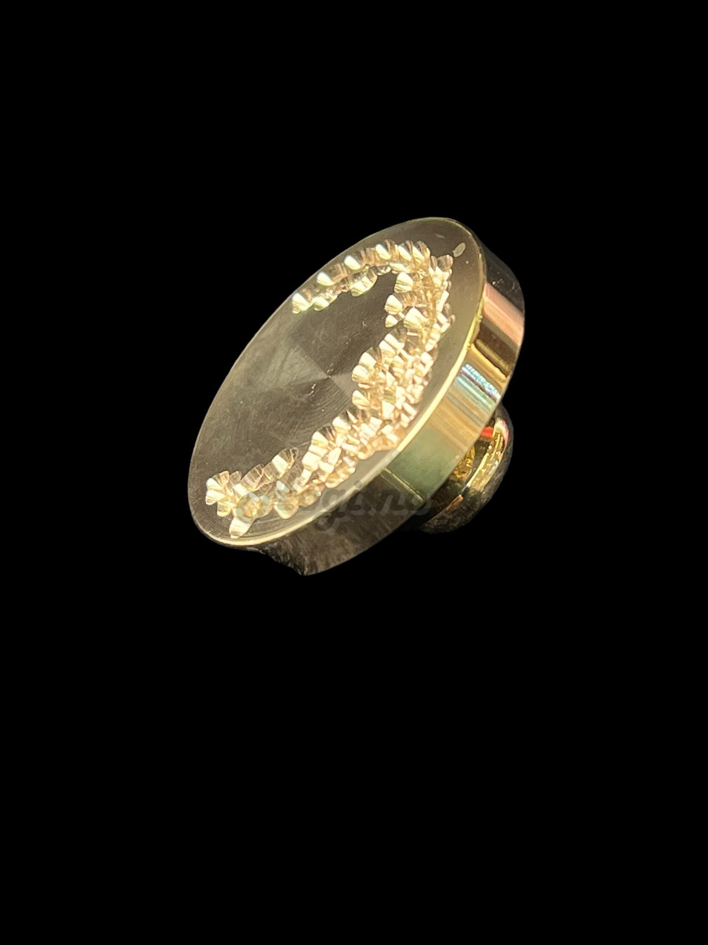 Lakkstempel- wax sealing coin - krans /kvist - Ø: 3cm - til lakkstempel segl