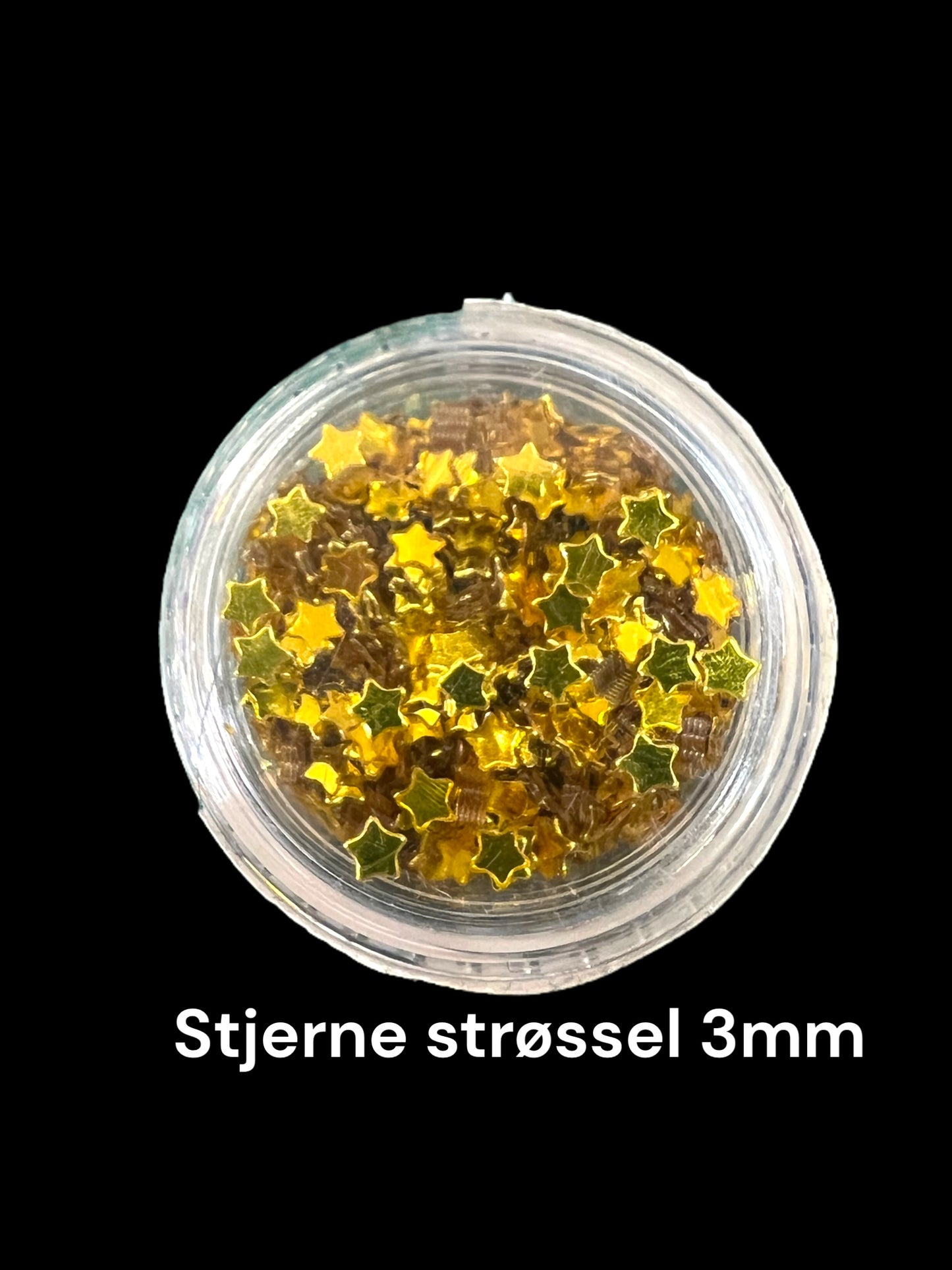 Paljetter mini gullfargede stjerner