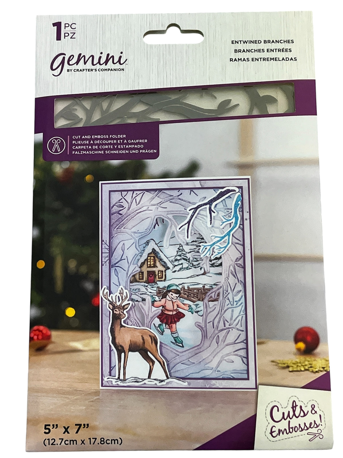 NYHET! Gemini Crafter's Companion - Entwined Branches Cut and Emboss Folder (GEM-CEF5-CENTBRA)