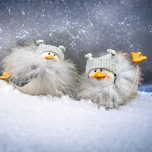 TILBUD -50% Pingvin med pelskrage