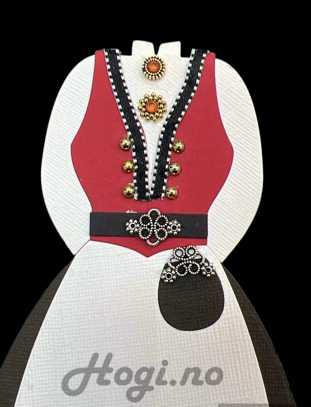 Charms til bunad - 5 stk pr pk sølvfarget