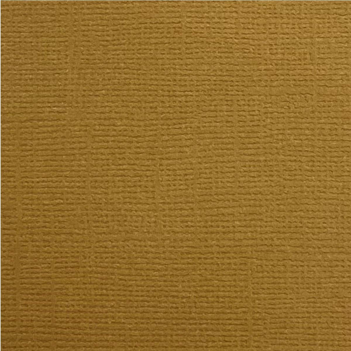 Ensfarget kartong -Toffee 12x12, 190g. Syrefri. Ensfarget med linstruktur