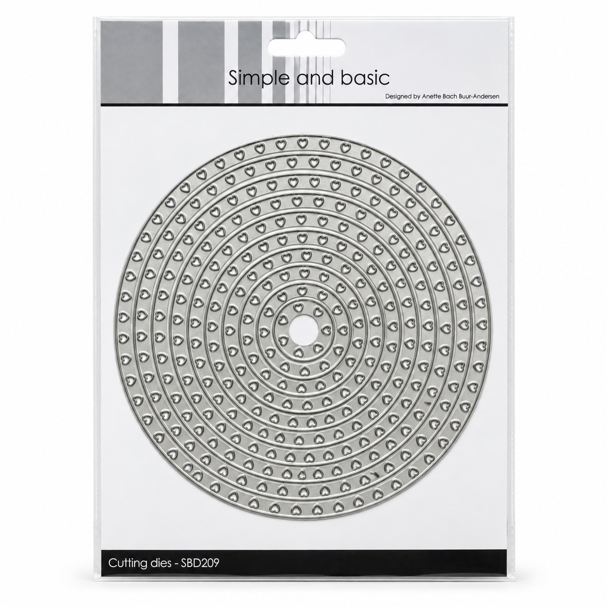 Simple and basic - Heart Framed Circle Cutting Dies (SBD209)