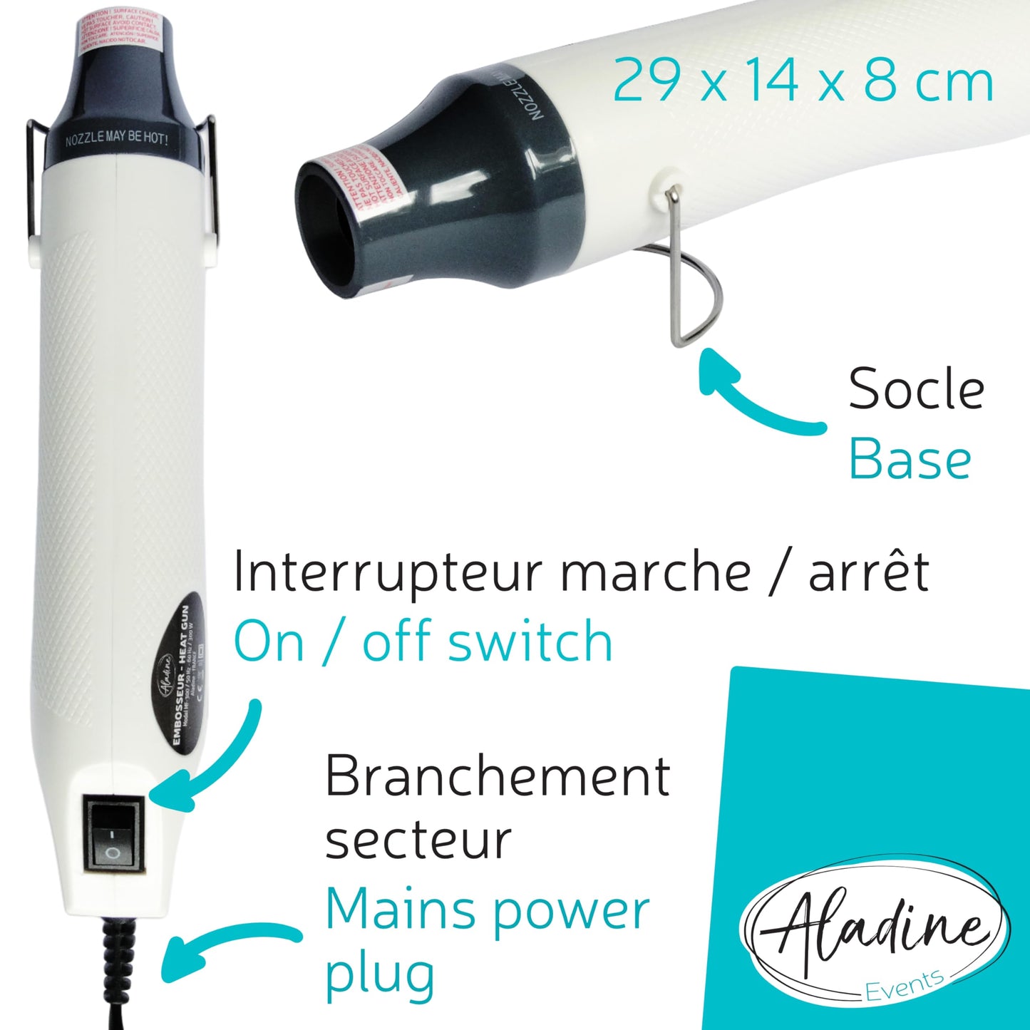 Aladine Embossing pistol / varmepistol /