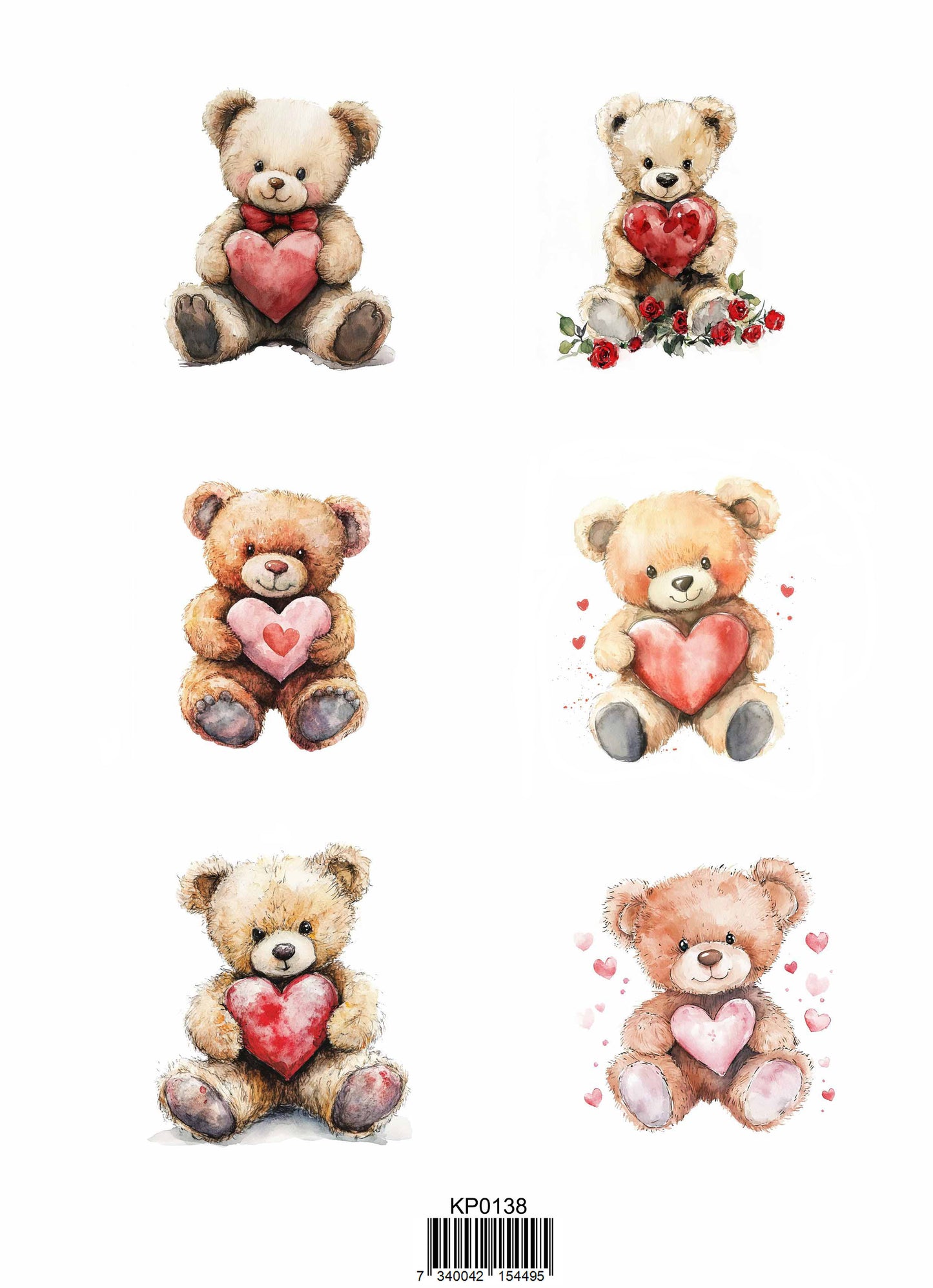 NYHET! Reprint- Teddy - Klippark A4 -Kp0138