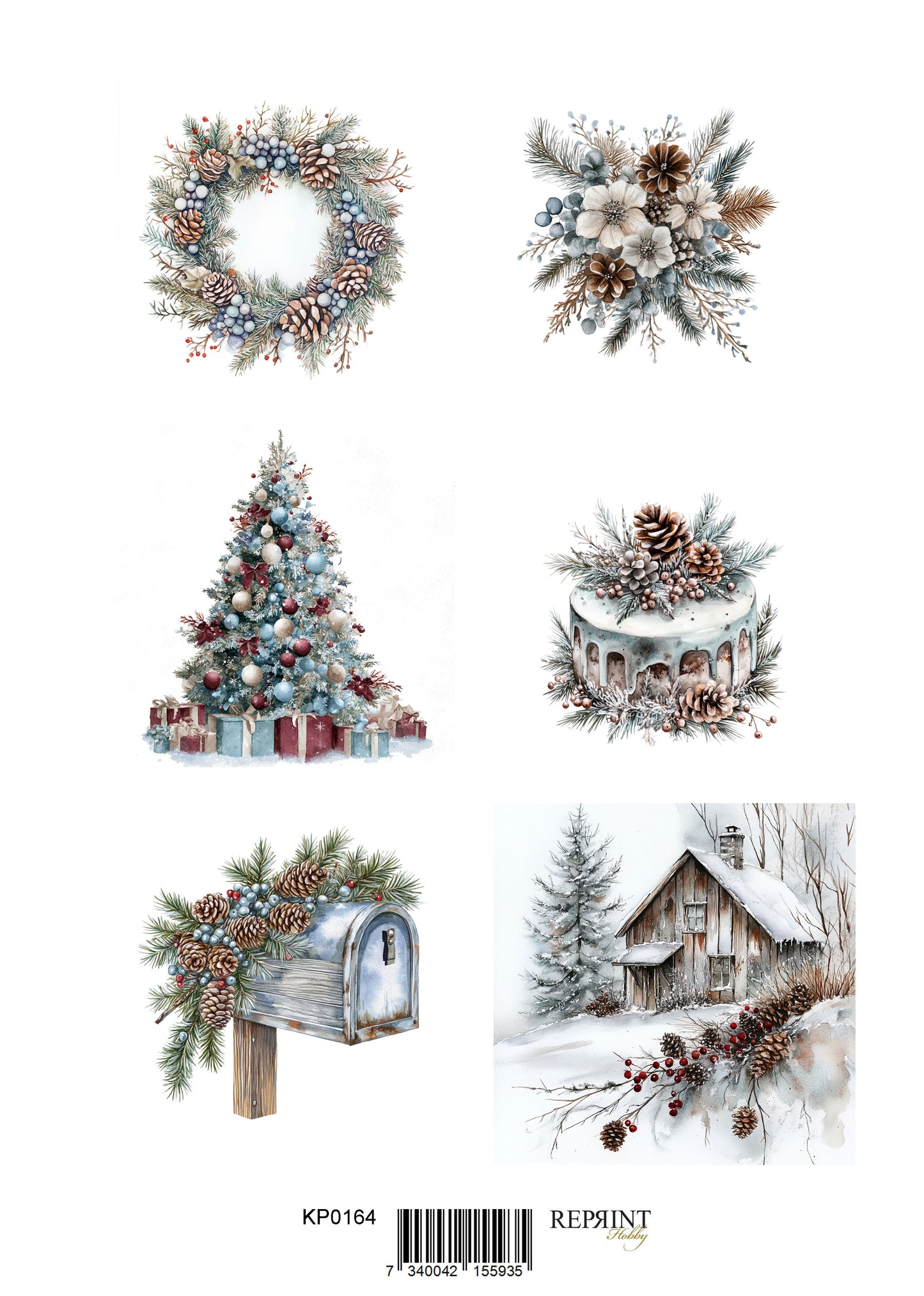 Bestill nå! Kommer snart. NYHET! Reprint klippark A4 - Christmas time