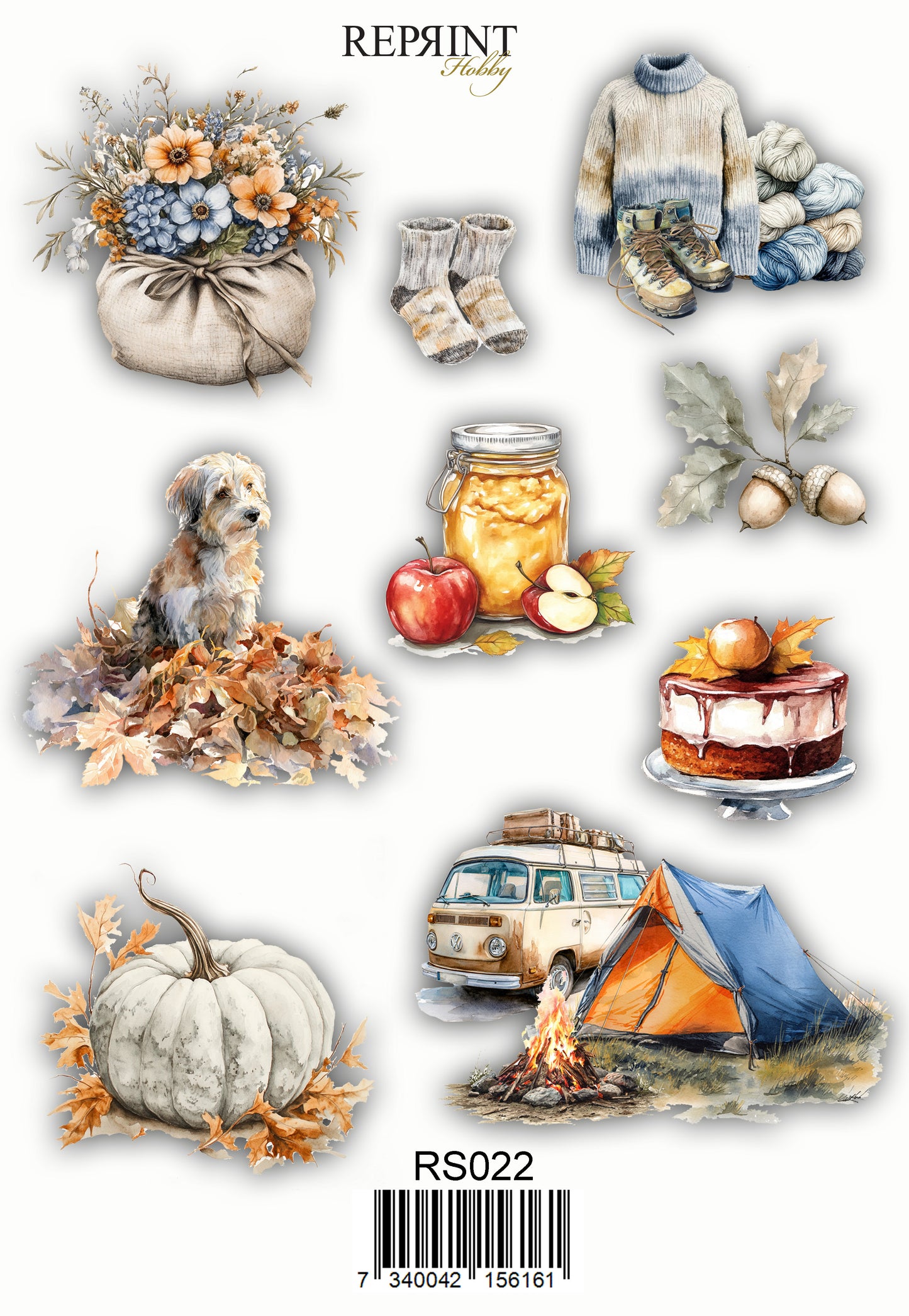 Bestill nå! Kommer snart. NYHET! Reprint Cozy season - klistremerker/ stickers