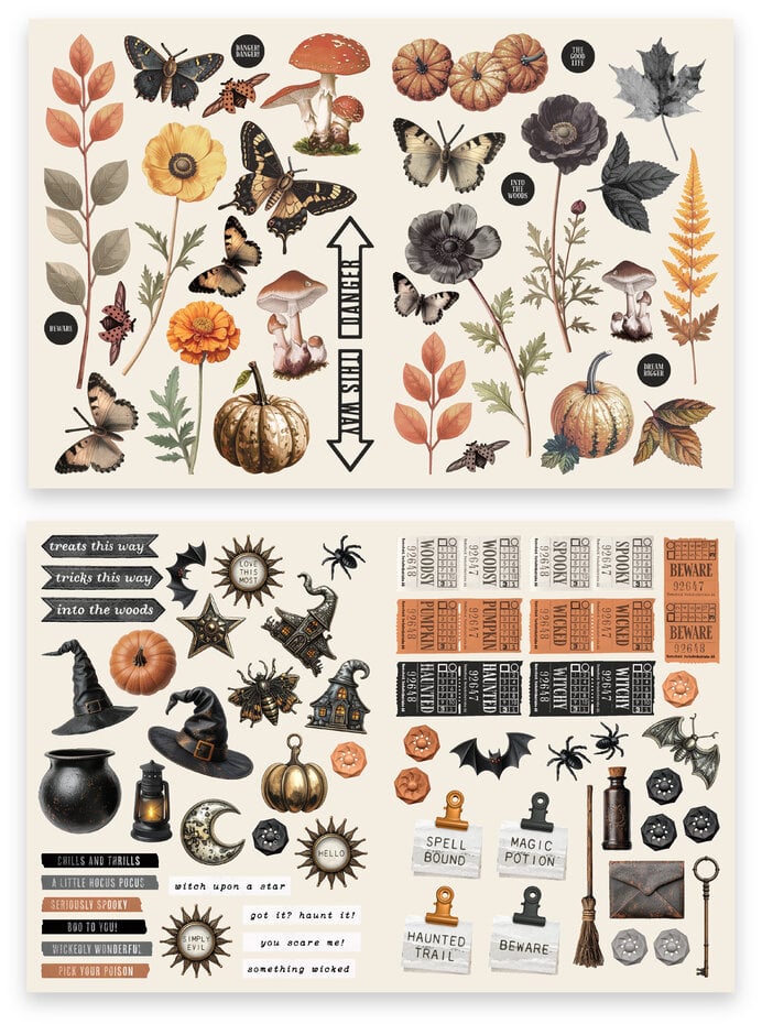 Diecut - Wicked Woods Laser Cuts (90pcs) by Katie Pertiet (ACSLC0011)
