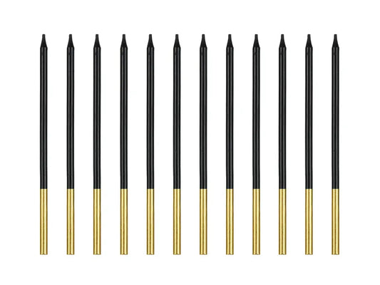 Kakelys Sort-Gull 14cm, 12stk