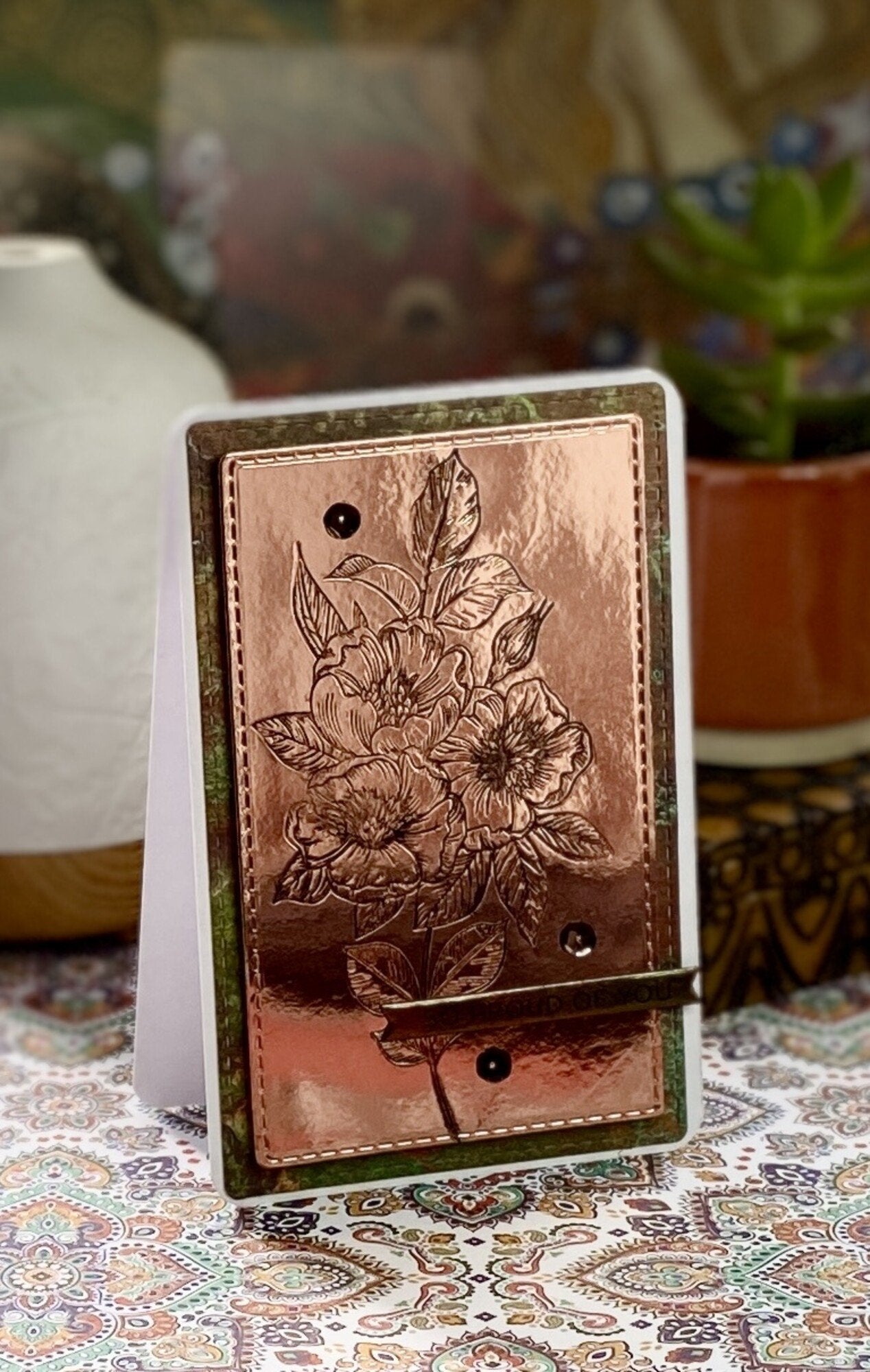 A4 Speilark/ metallkartong roségull/ rosegold- 240gms