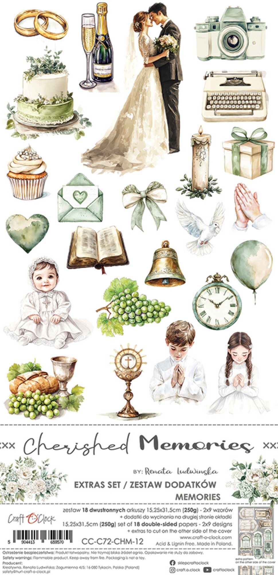 Craft O'Clock Cherished Memories Ekstras set memories