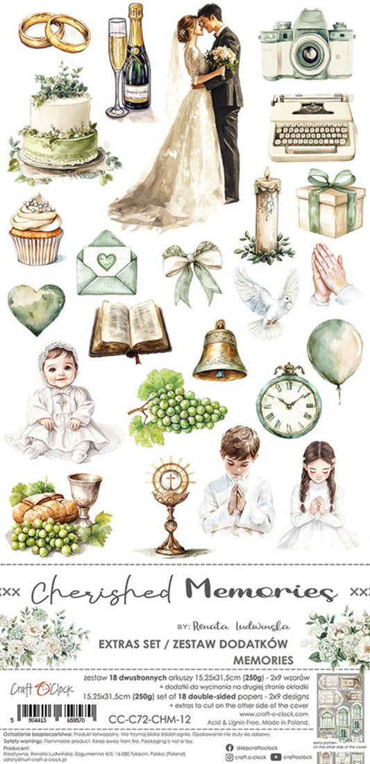 Craft O'Clock Cherished Memories Ekstras set memories