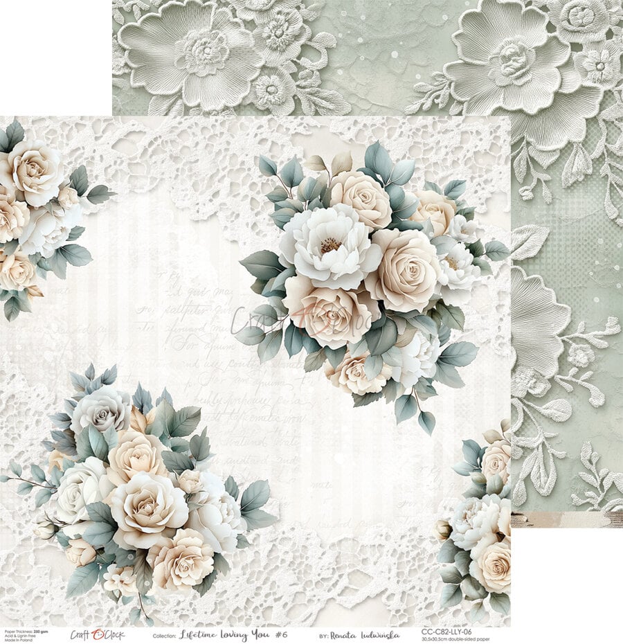 NYHET! Craft O'clock - Lifetime Loving You 12x12 Inch Paper Set (CC-C82-LLY-00)