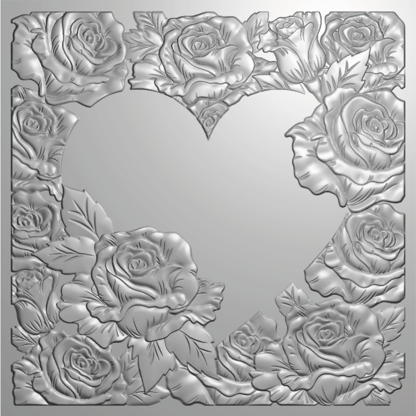 Crafters companion - 3D Emboss Macro Aperture Folders Radiant Rose (CC-3DEF5.5-MD-STEN-RARO)