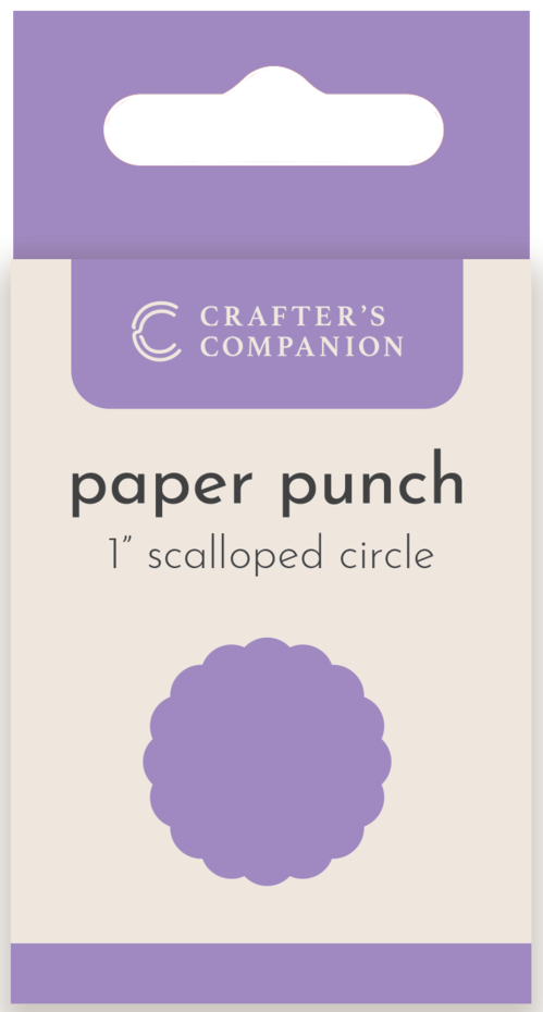Crafters Companion - Flower Paper Punches - Scalloped Circle 1" (CC-PUNCH-SCCI1)