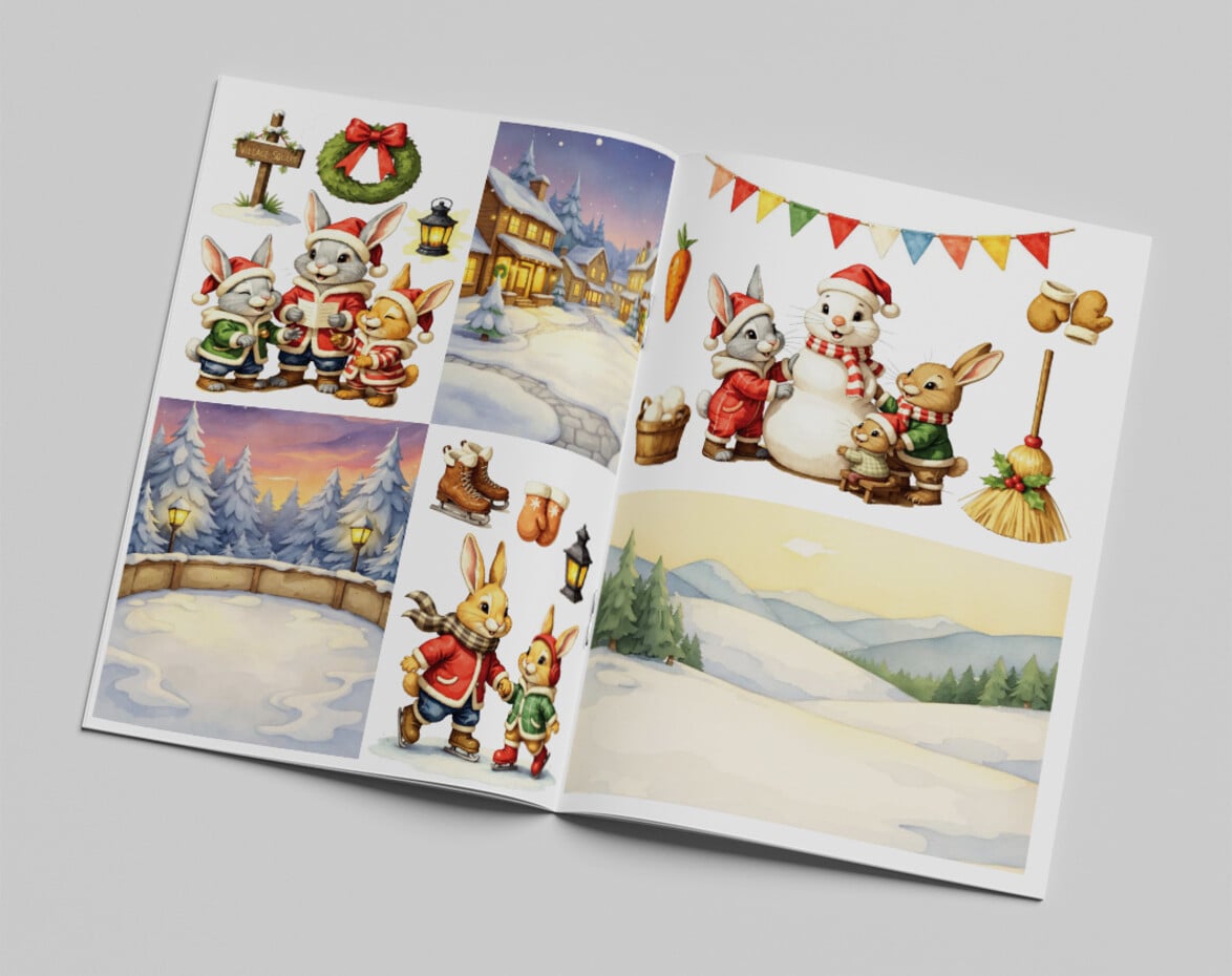 NYHET!
Snowy Bunnies Book Creative CutOuts (CCOBOEK-005)