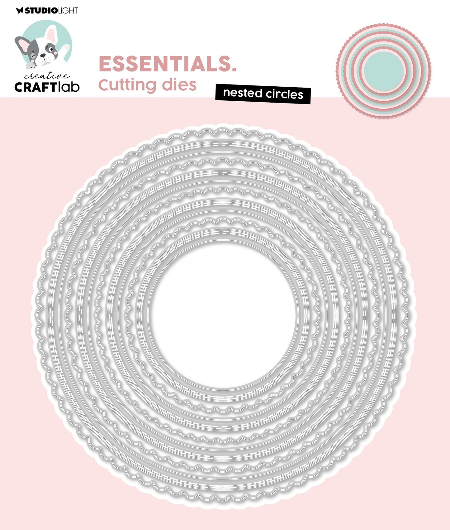 Studio Light Creative Craftlab Nested Circles Essentials Cutting Dies (CCL-ES-CD744)
