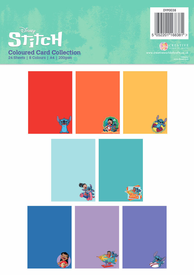 Creative Expressions Lilo & Stitch A4 Coloured Card Collection (DYP0038)