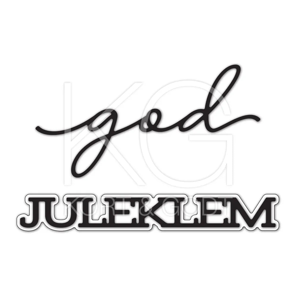 TILBUD!- Kort & Godt - Dies - God juleklem die348
