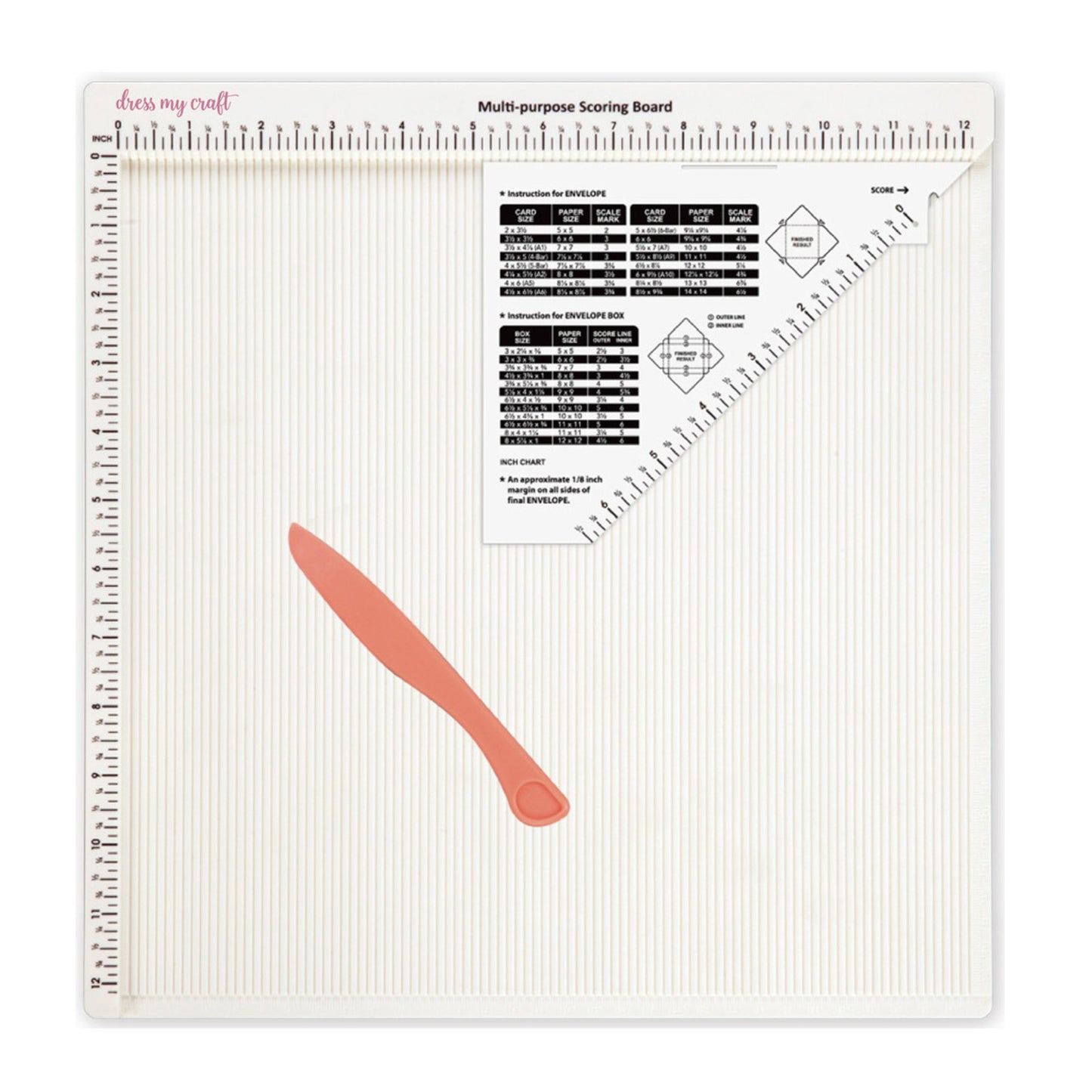 Dress my craft scoring board Mulit-purpose 12x12 inch