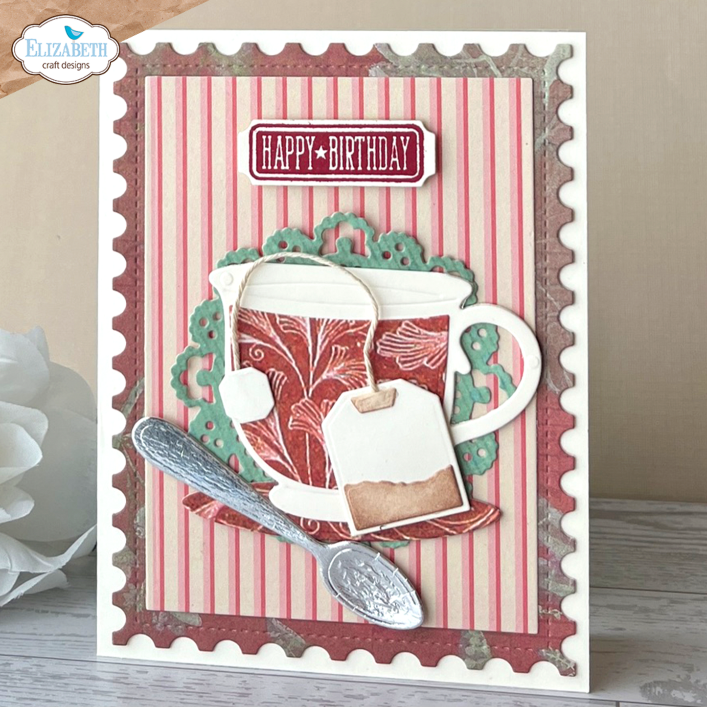 Elizabeth Craft Designs - Romantic Revival Die Tea Time (2300)