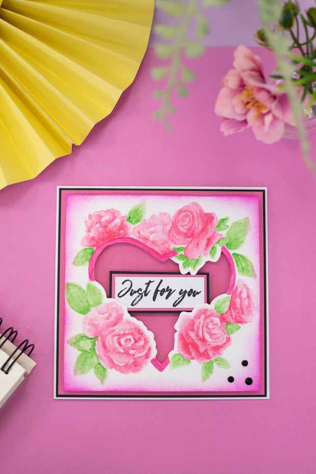 Crafters Companion Floral Frame Vibrant Rose Cut and Emboss Folder (GEM-CEF5-VIBROSE)