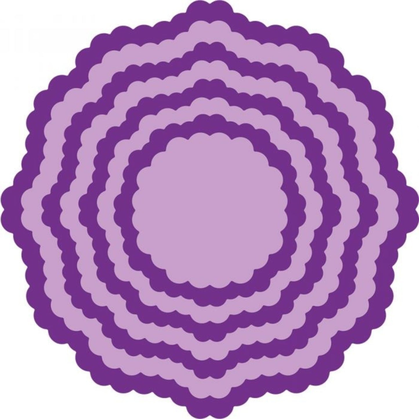 Gemini Scalloped Edge Circle 2 Elements Dies - sirkeldies med bølget kant