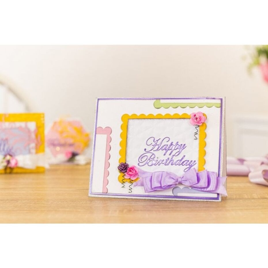 Gemini Scalloped Edge Rectangle Elements Dies (GEM-MD-ELE-SCRE)