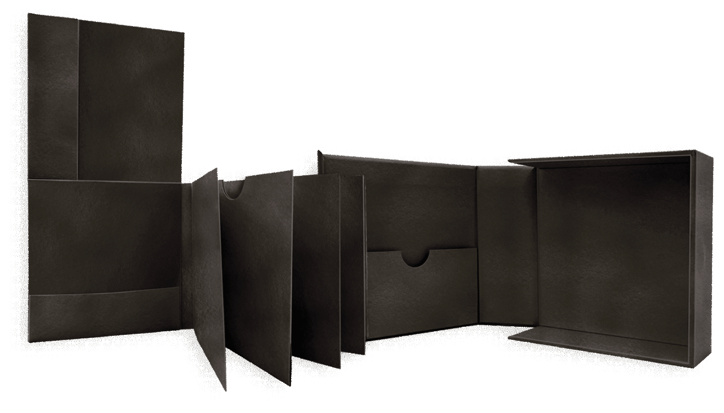 G45 Graphic 45 Album in a box, black/ album i boks - svart