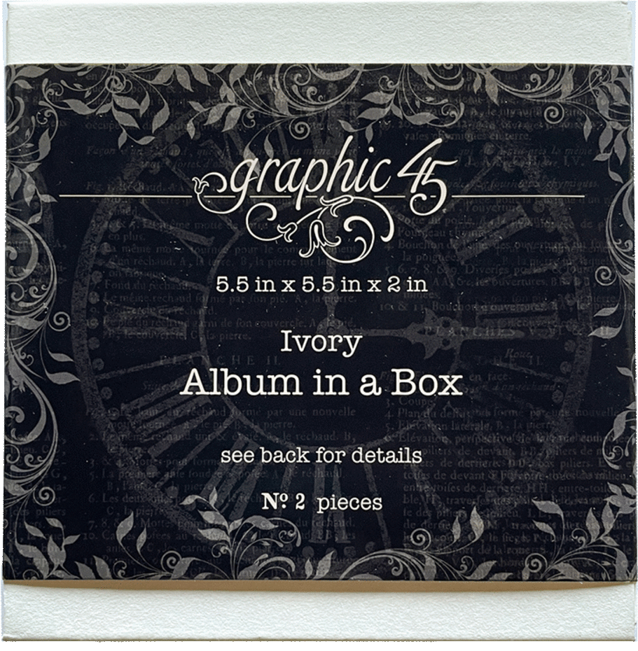 G45 Graphic 45 Album in a box, ivory