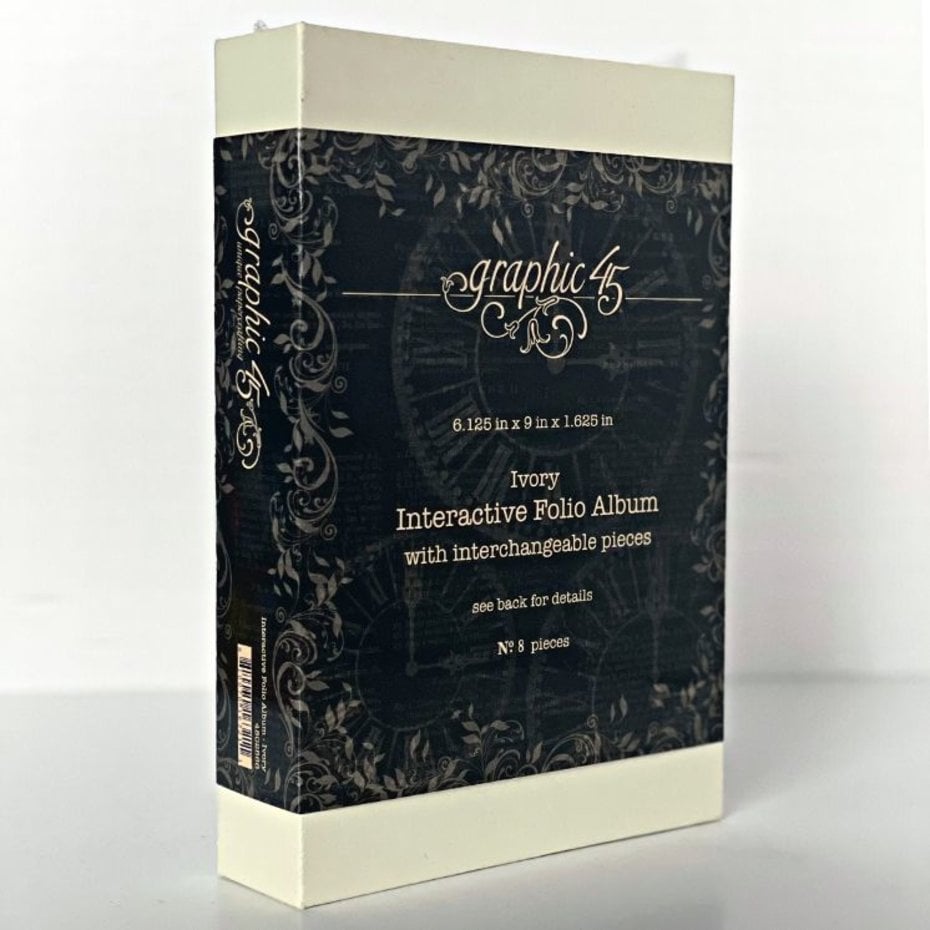 G45 Graphic 45 Interactive Folio Album Ivory