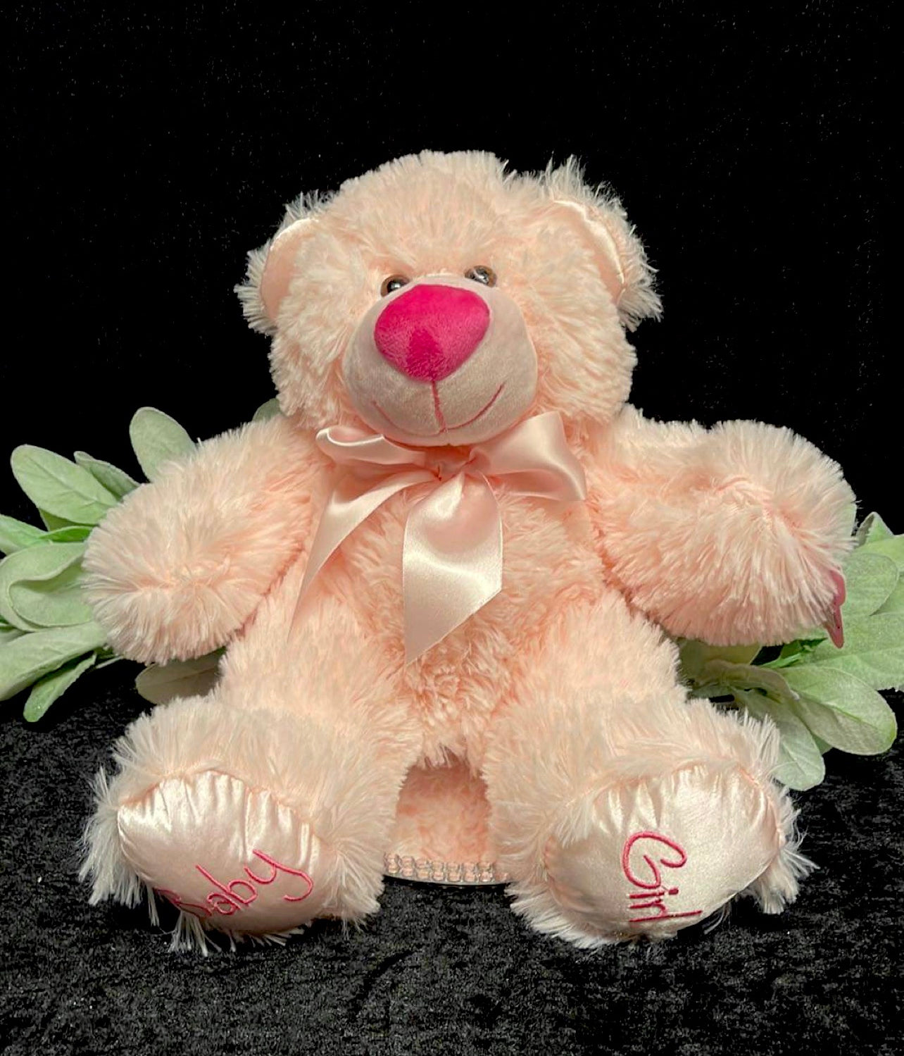Bamse teddy lys blå / lys rosa