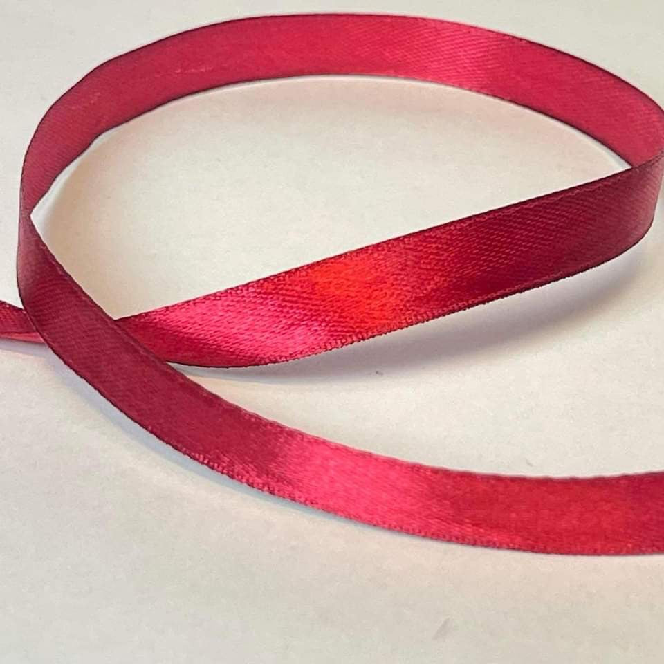 Silkebånd - vin rød / Wine red