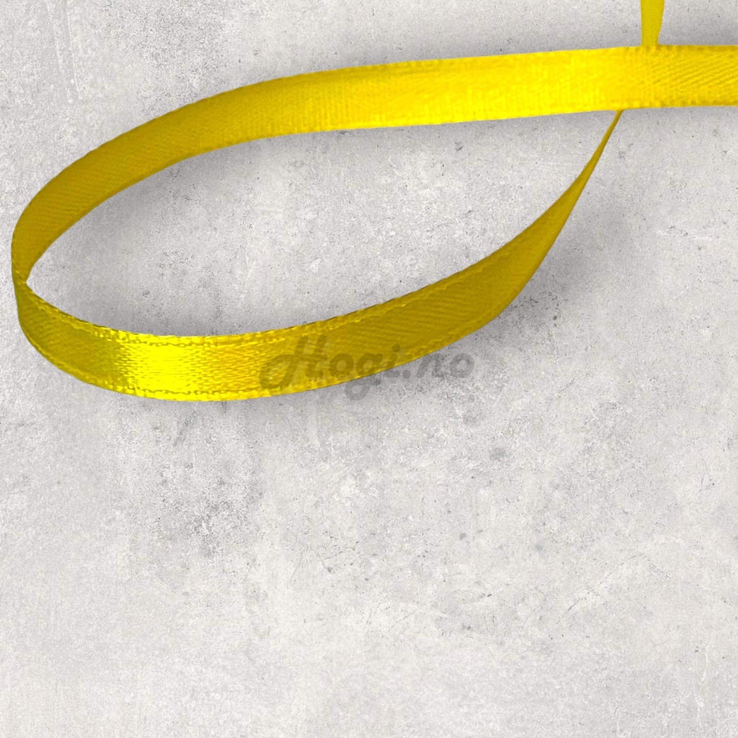 Silkebånd/ satinbånd - skarp gul / yellow