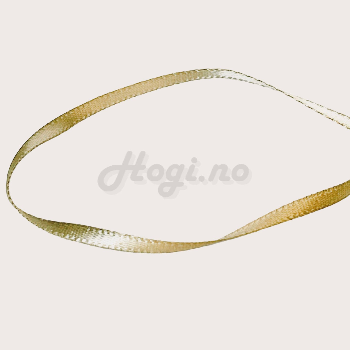 Silkebånd - lys brun / light beige