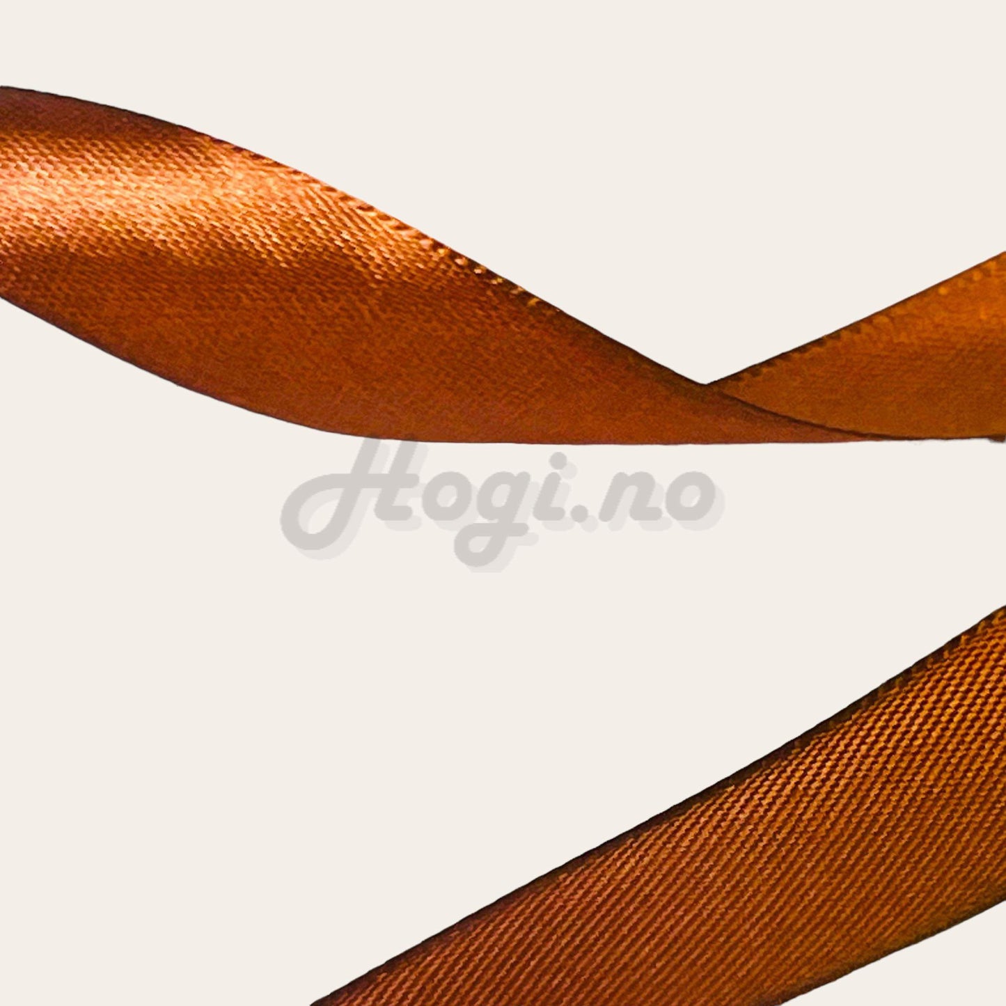 Silkebånd/ satinbånd - kastanje brun / chestnut brown