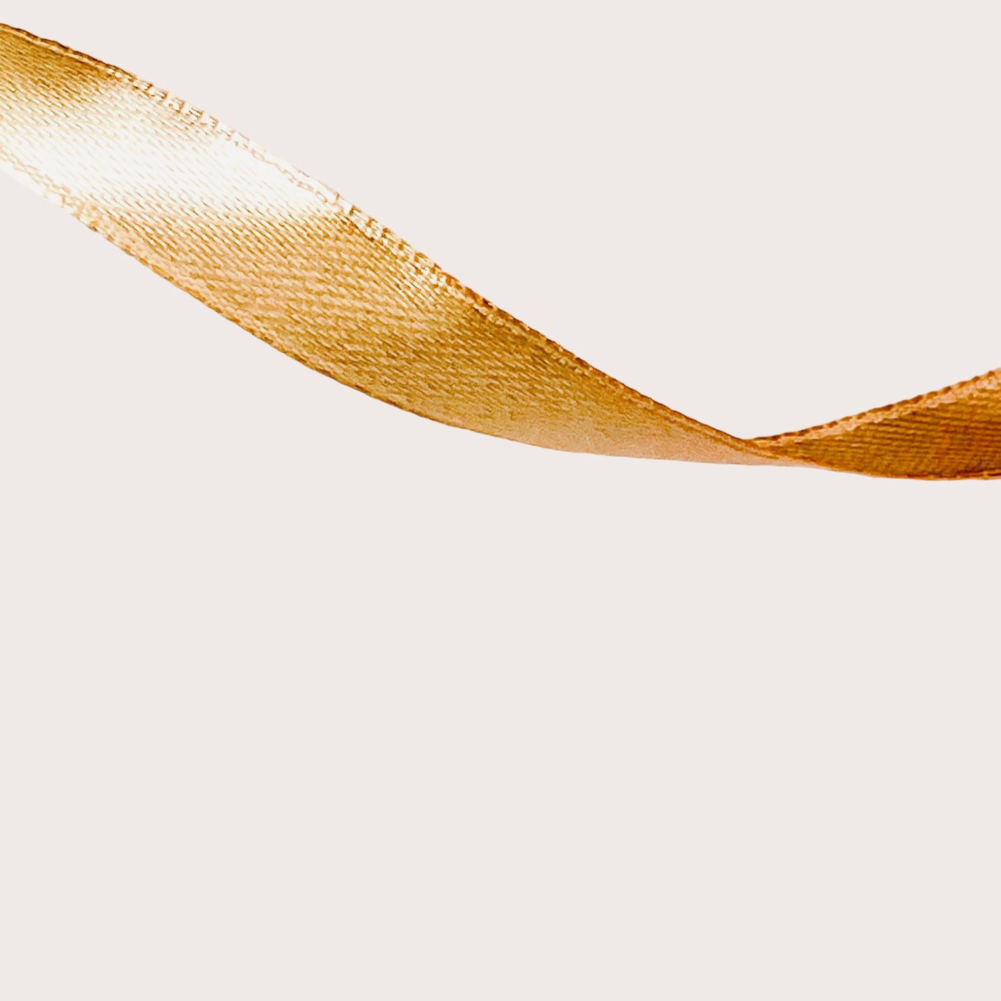Silkebånd - lys brun / light beige