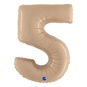 Folie ballong - tall 5 - nude - 86,4cm
